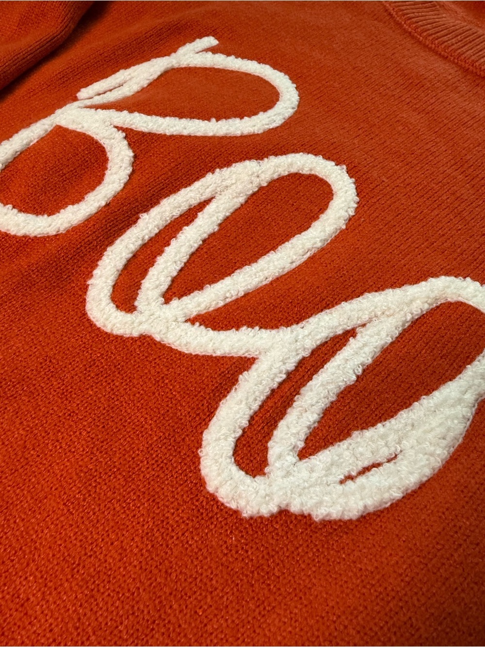 Orange 'Boo' Sweater size Large - Picture 2 of 5